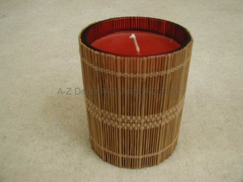 Candle in glass container 9,5cm [011920]