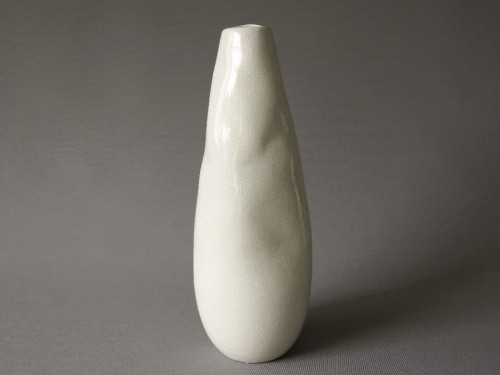 Kremowy ceramiczny wazon SMOSH 35cm [000362]