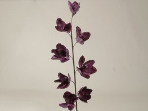 Dark purple artificial Cymbidium 109cm [AZ01689]